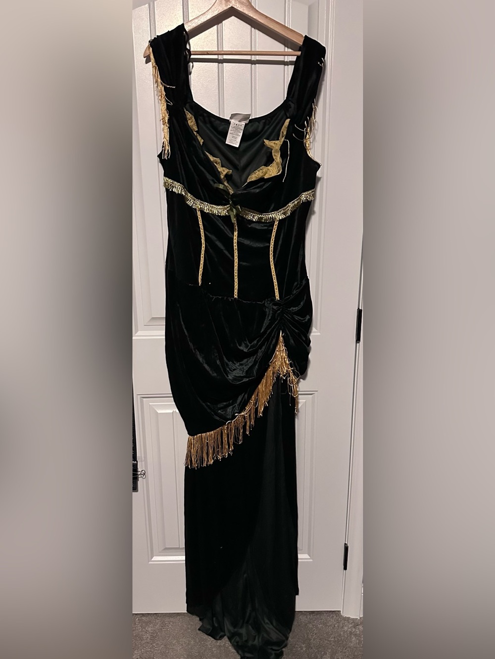 🎃 California Costumes Saloon Girl Wild West Costume Black Gold Plus Size 3XL 🎃